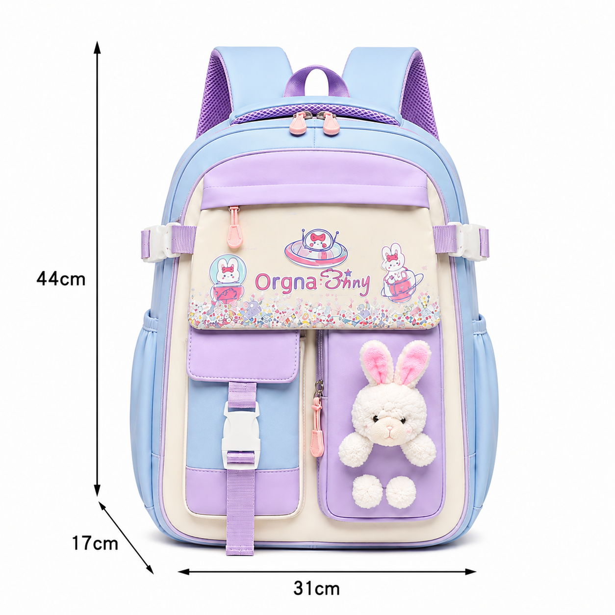 Pastel Bunny Large School Backpack
