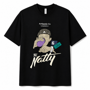 Men’s Graphic Oversized T-Shirt – Black