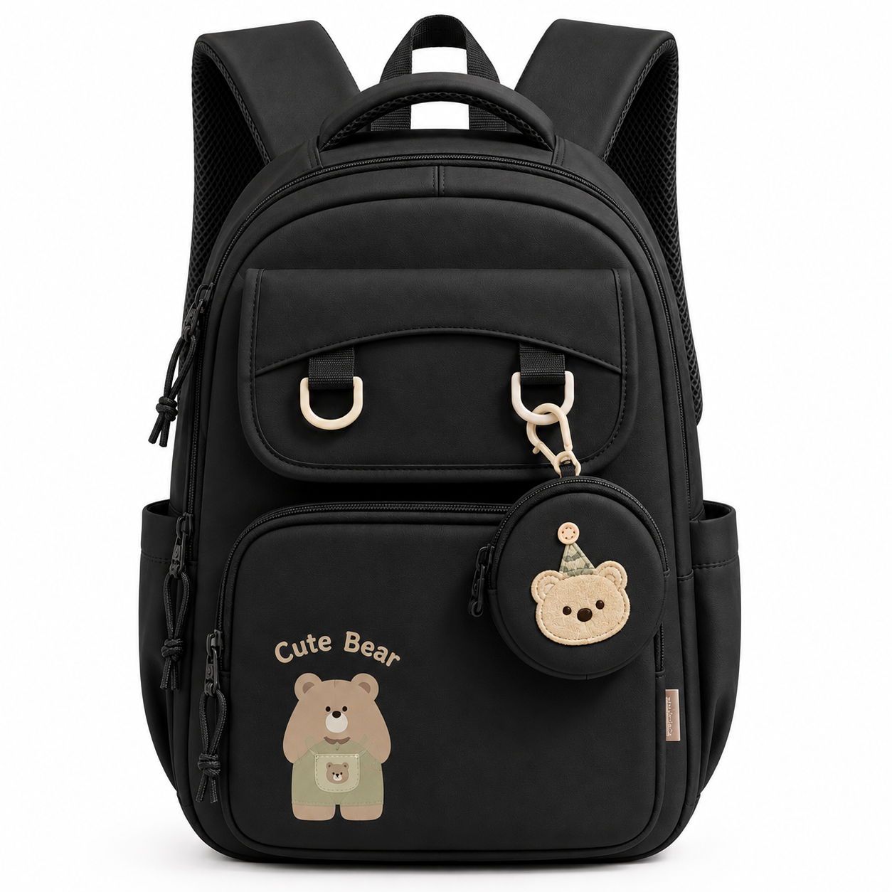 Cute Bear Large School Backpack