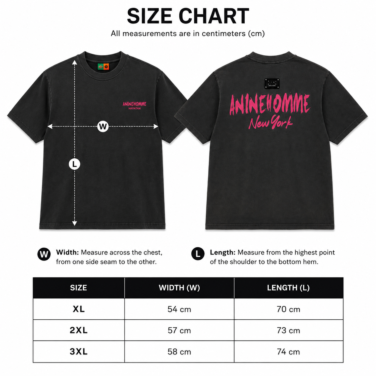 Men’s ANINEHOMME New York Graphic T-Shirt – Washed Black