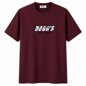 Men’s DOUG’S Graphic T-Shirt – Burgundy