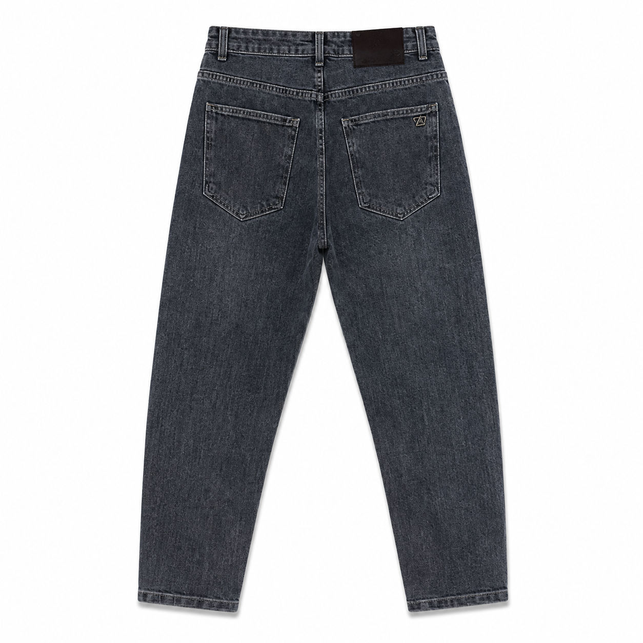 Men’s Dark Gray Washed Straight Fit Jeans