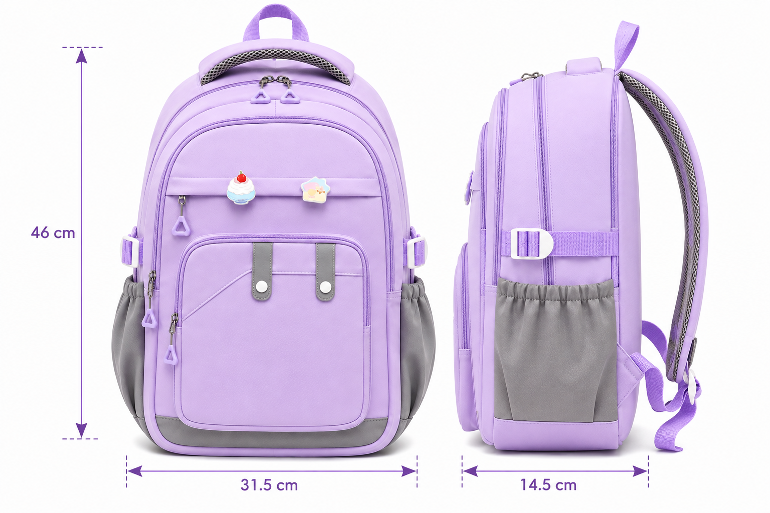 Trend One School Backpack – Purple