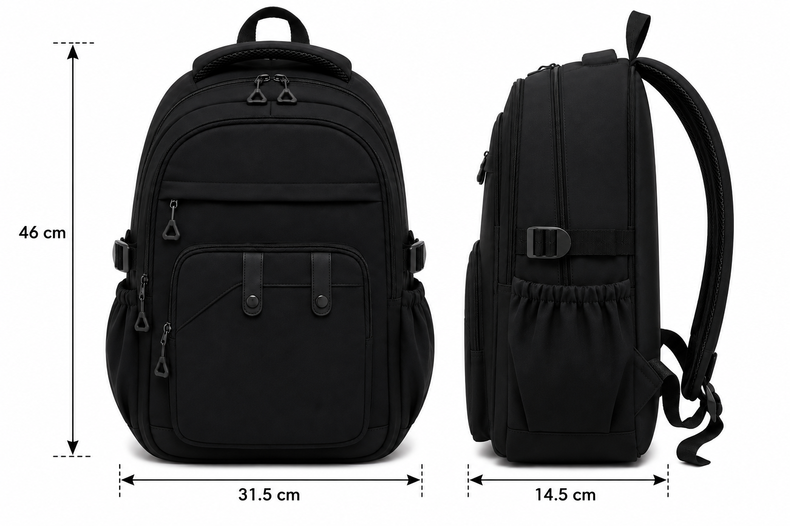 Trend One School Backpack – Black