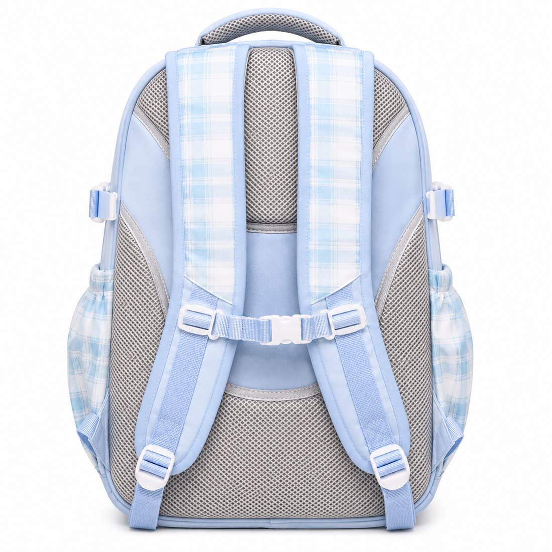 Pastel Plaid Large School Backpack