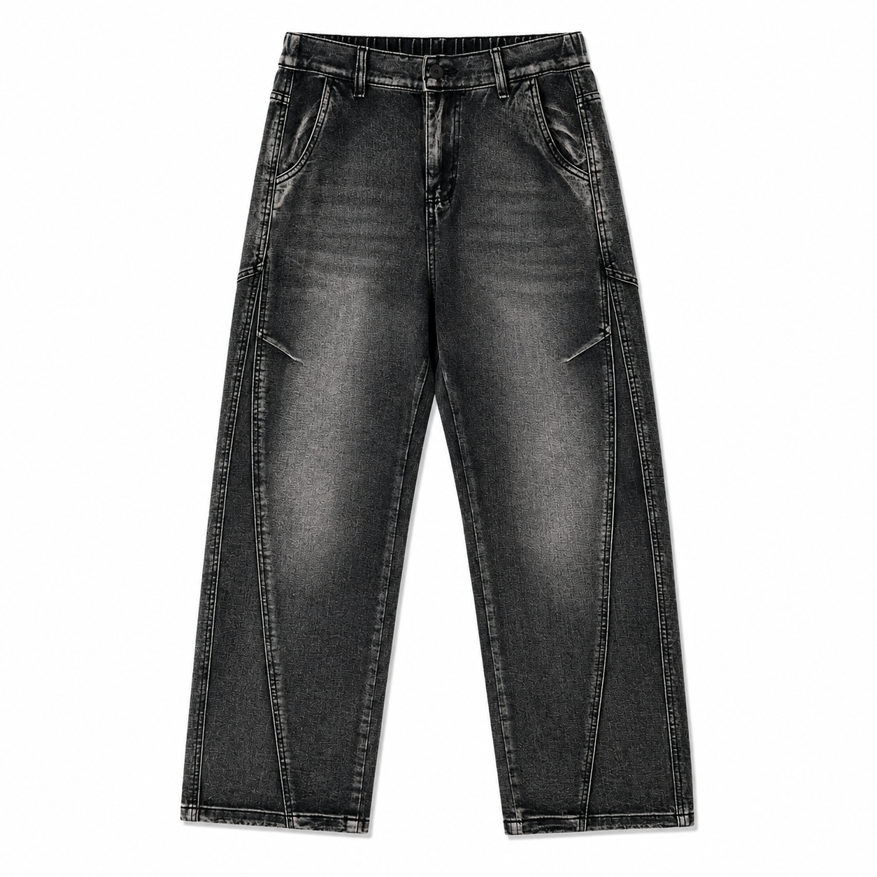 Men’s Washed Black Denim Jeans