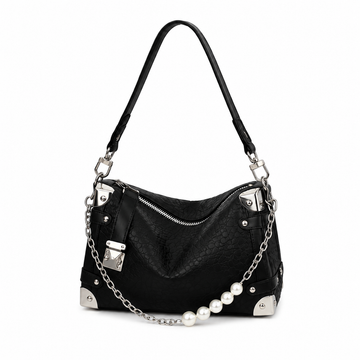 Luna Pearl Shoulder Bag – Black Women's Handbag
