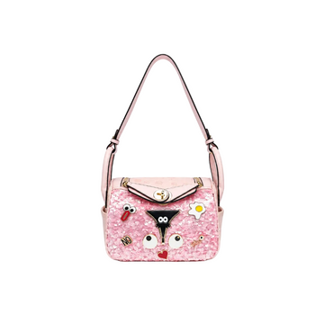 Eye Theme Pink Sequin Crossbody Bag – Women's Fashion Shoulder Bag