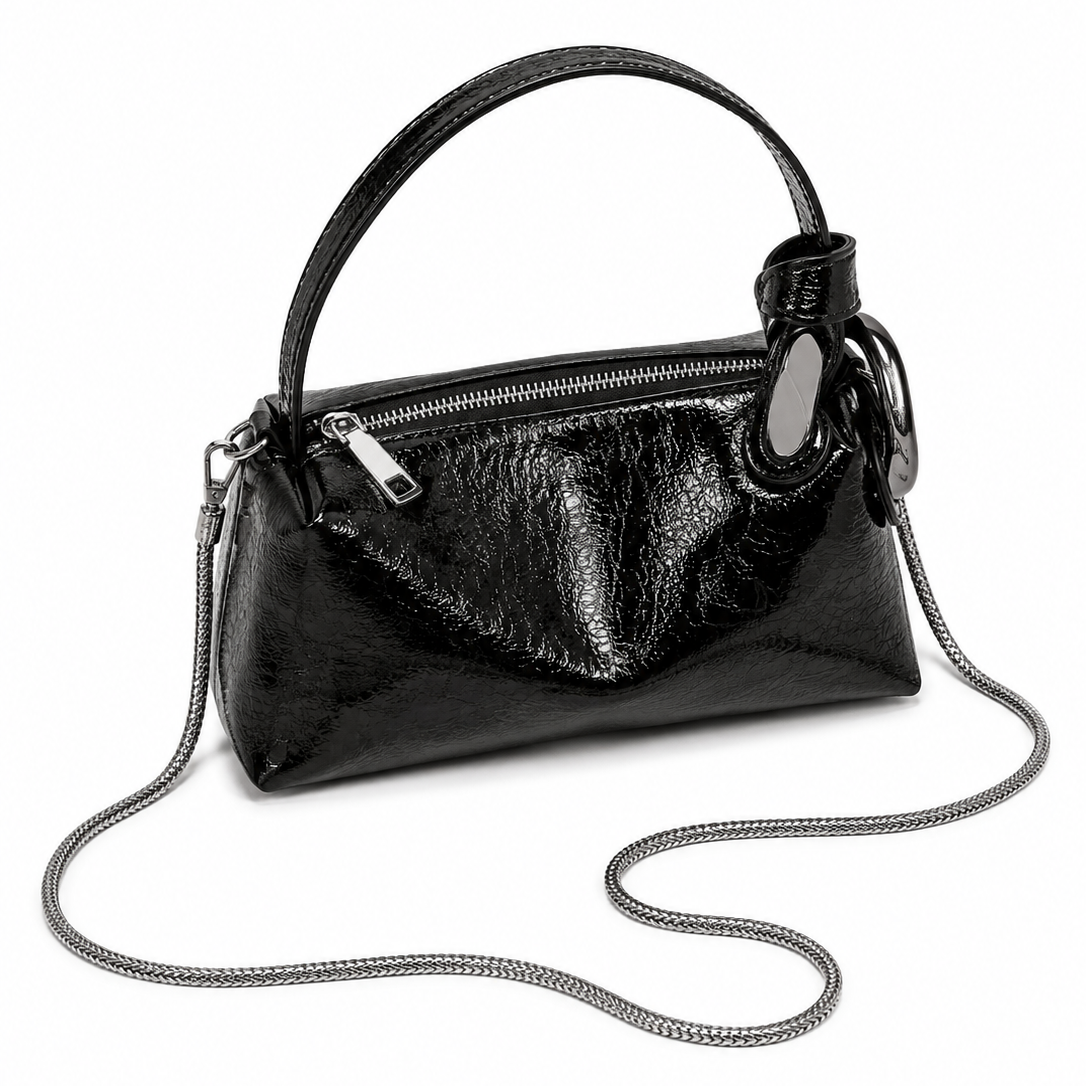 Urban Gloss Chain Mini Bag – Black Women's Shoulder & Crossbody Bag
