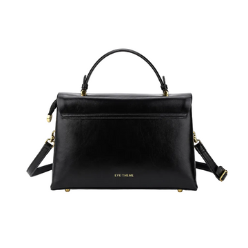 Classic Elegance Top Handle Bag – Black Women's Satchel & Crossbody Bag