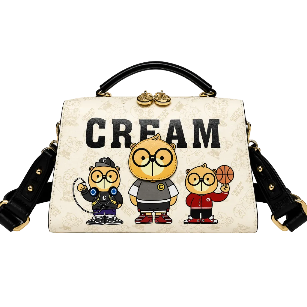 Cream Bear Classic Satchel – Ivory Women's Top Handle Bag