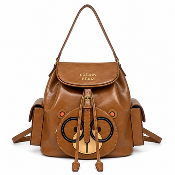 Cream Bear Classic Backpack – Brown Women's Backpack