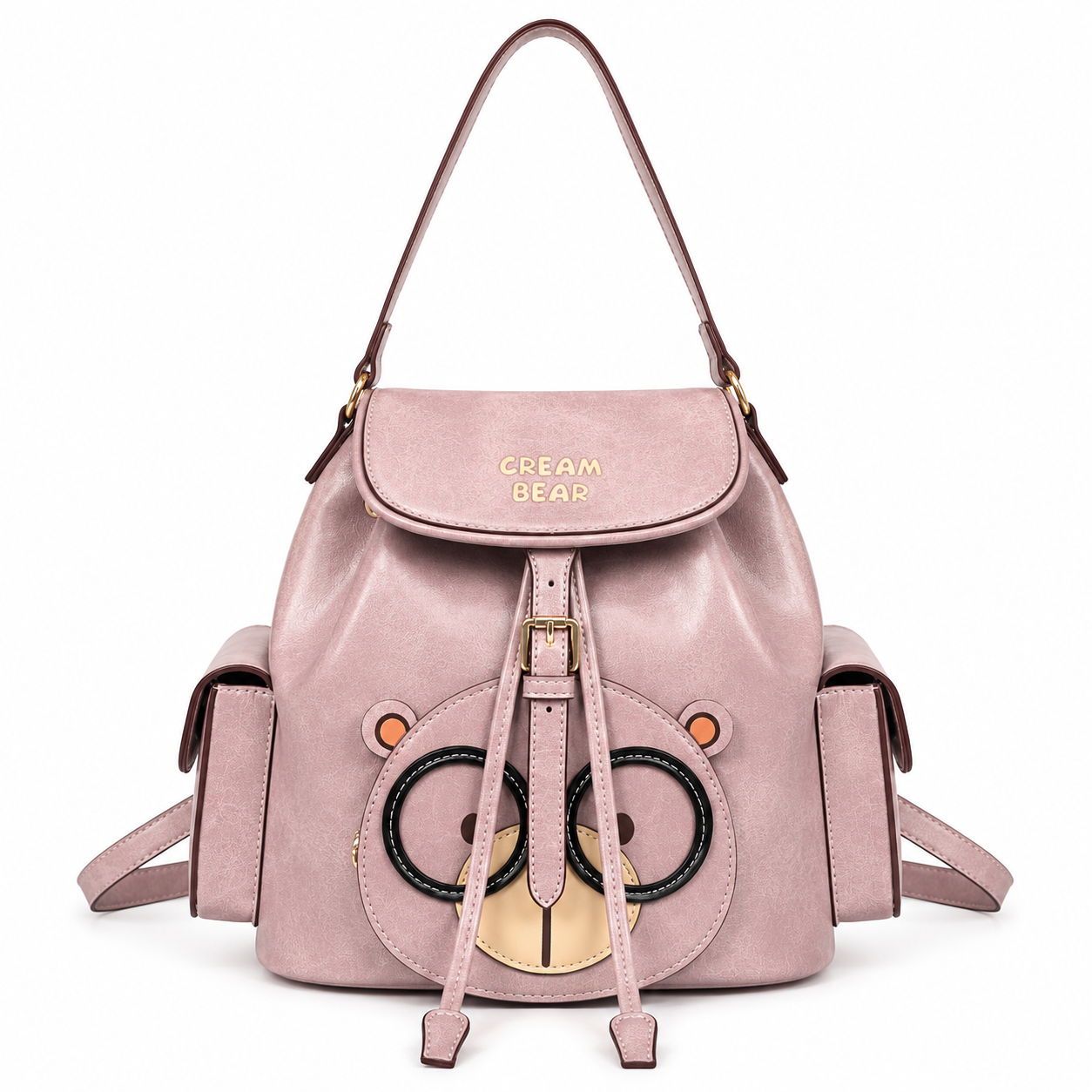 Cream Bear Classic Backpack – Blush Pink Women's Backpack