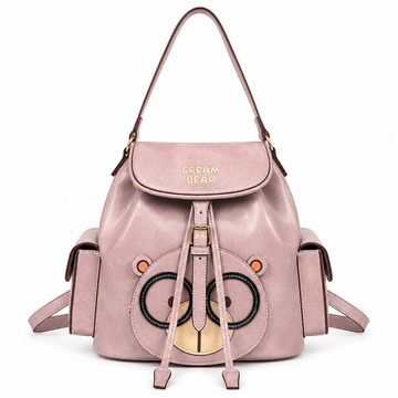 Cream Bear Classic Backpack – Blush Pink Women's Backpack