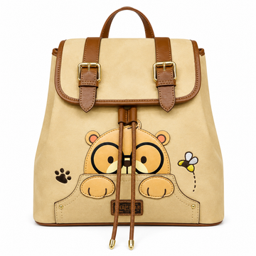 Cream Bear Classic Backpack – Beige Women's Backpack