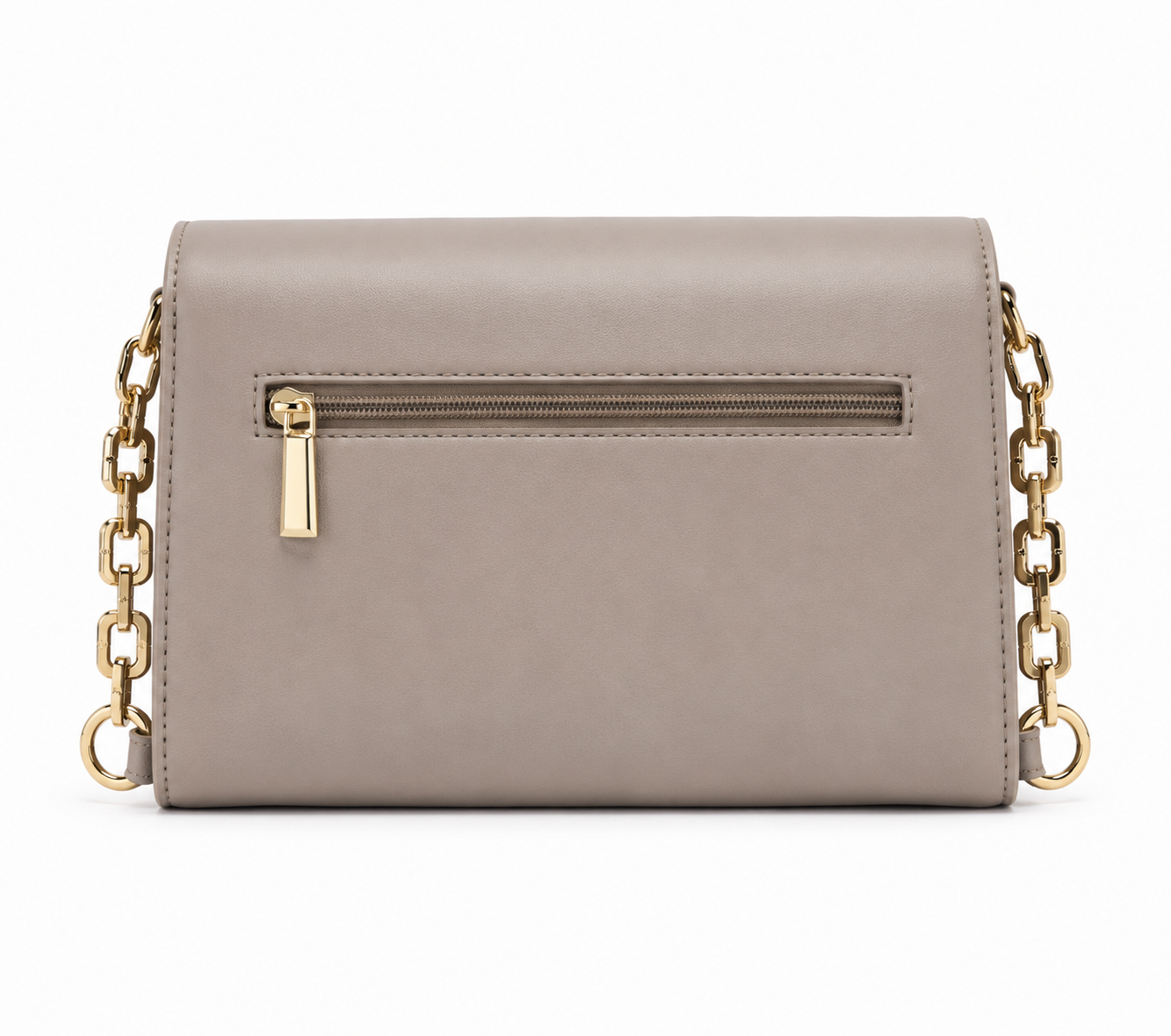Women’s Elegant Crossbody Shoulder Bag – Taupe Gray
