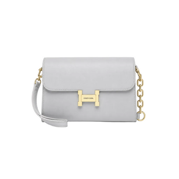 Women's Elegant Crossbody Shoulder Bag – Light Gray | HL9996