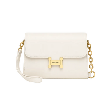 Women's Elegant Crossbody Shoulder Bag – Ivory White