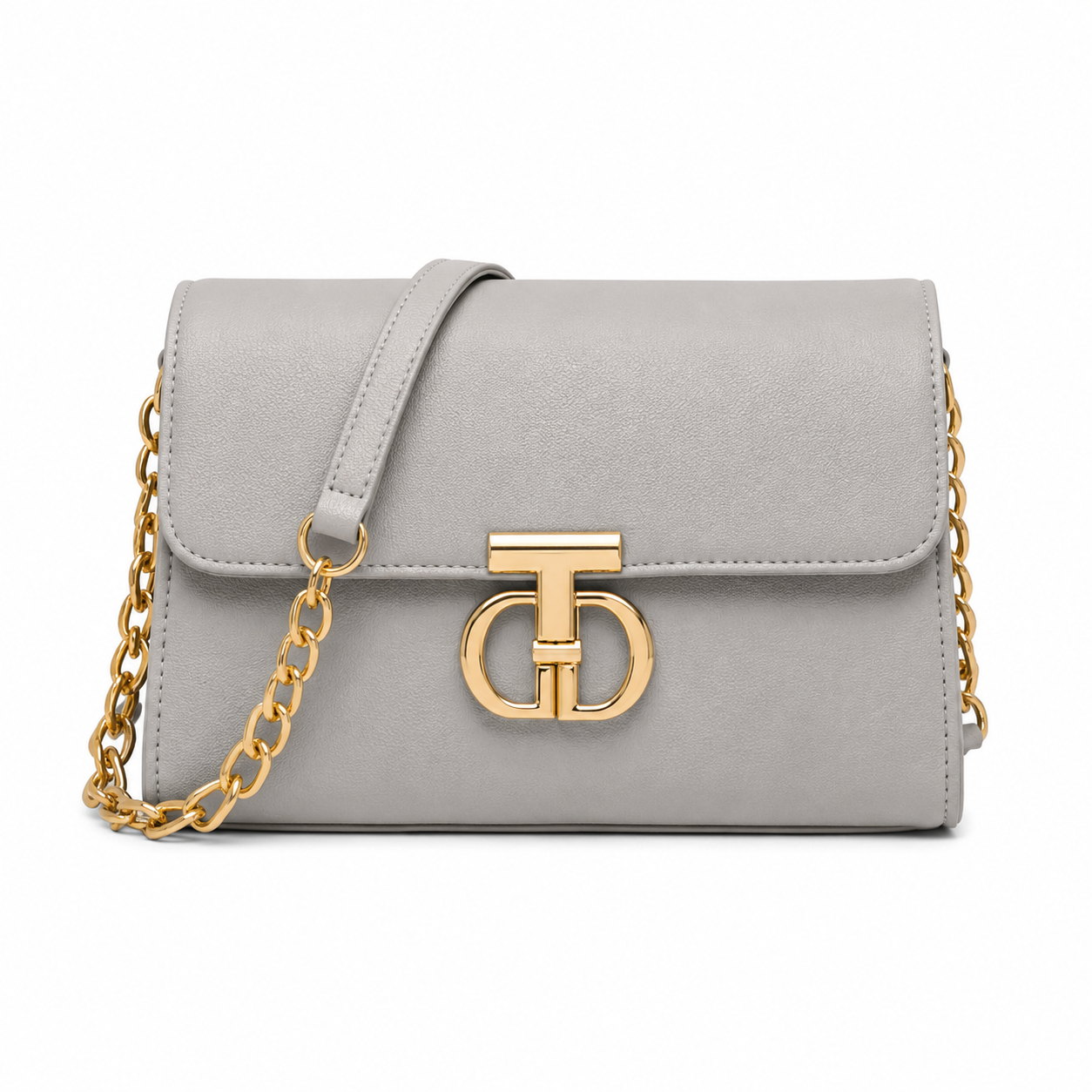 Women's Elegant Crossbody Shoulder Bag – Light Gray