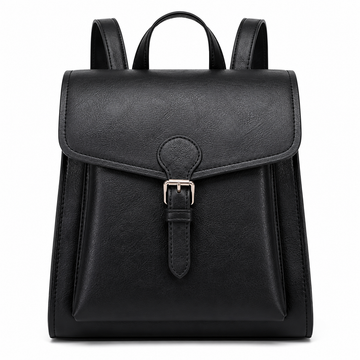 Women's Elegant Black Minimalist Backpack
