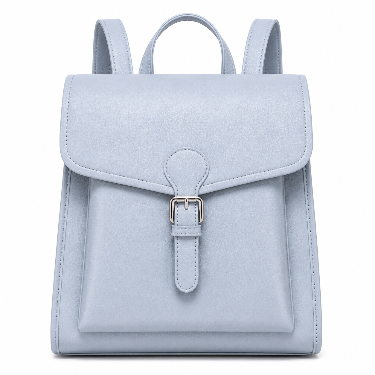 Women's Elegant Light Blue Minimalist Backpack