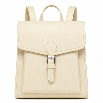 Women's Elegant Cream Minimalist Backpack