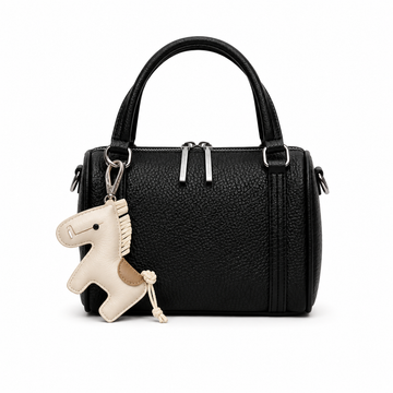 Women's Elegant Black Boston Handbag
