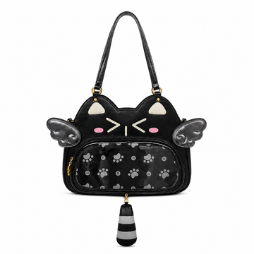 Women's Kawaii Black Cat Shoulder Bag
