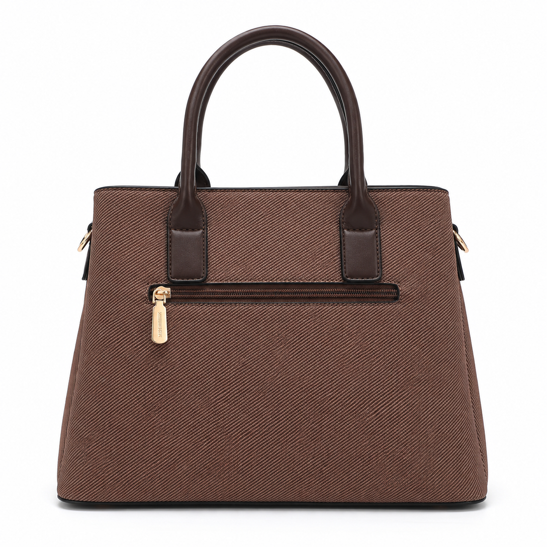 MISS ALITA Elegant Dark Brown Structured Handbag