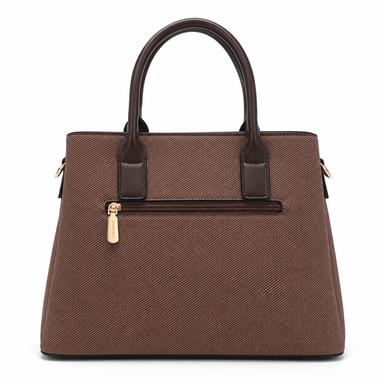 MISS ALITA Elegant Dark Brown Structured Handbag