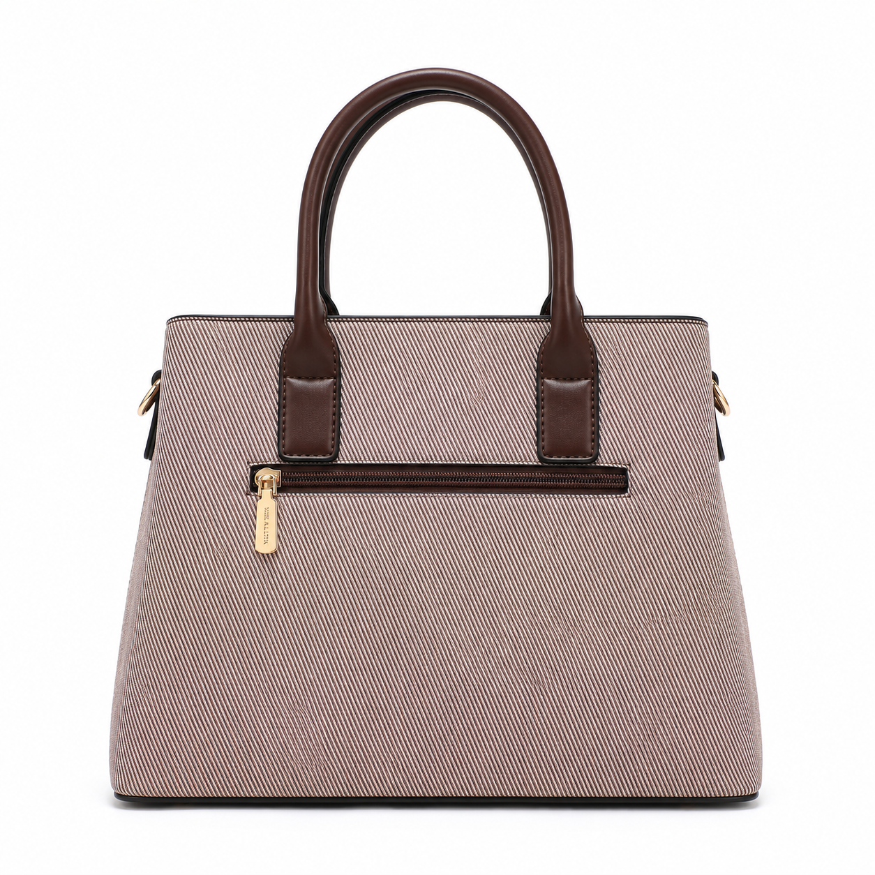 MISS ALITA Elegant Brown Structured Handbag