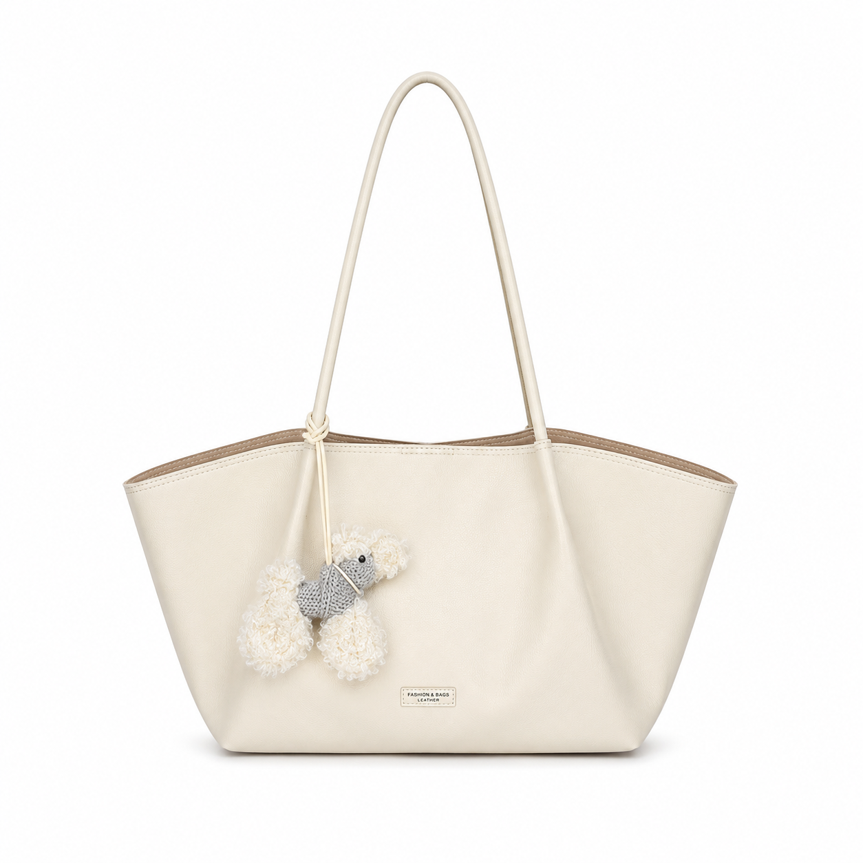 Classic Pom-Pom Tote Bag – Off White