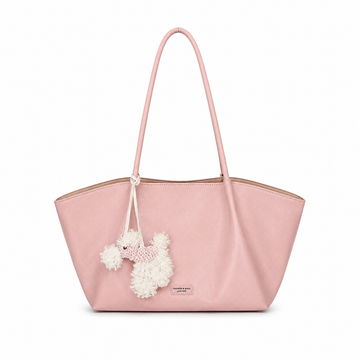 Classic Pom-Pom Tote Bag – Pink