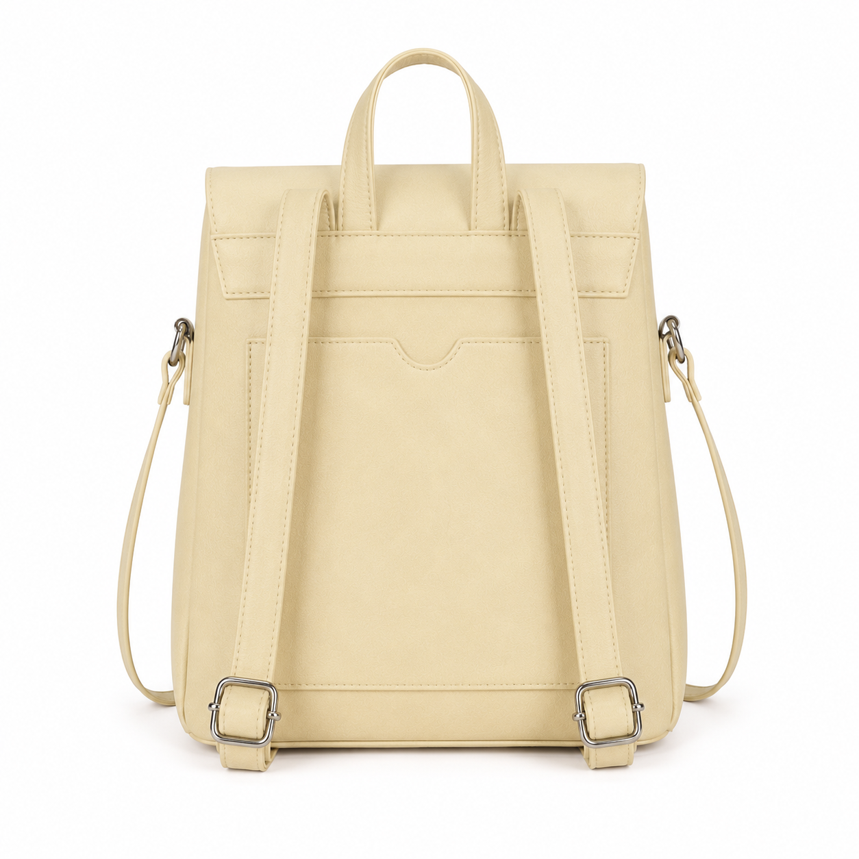 Classic Square Backpack – Cream