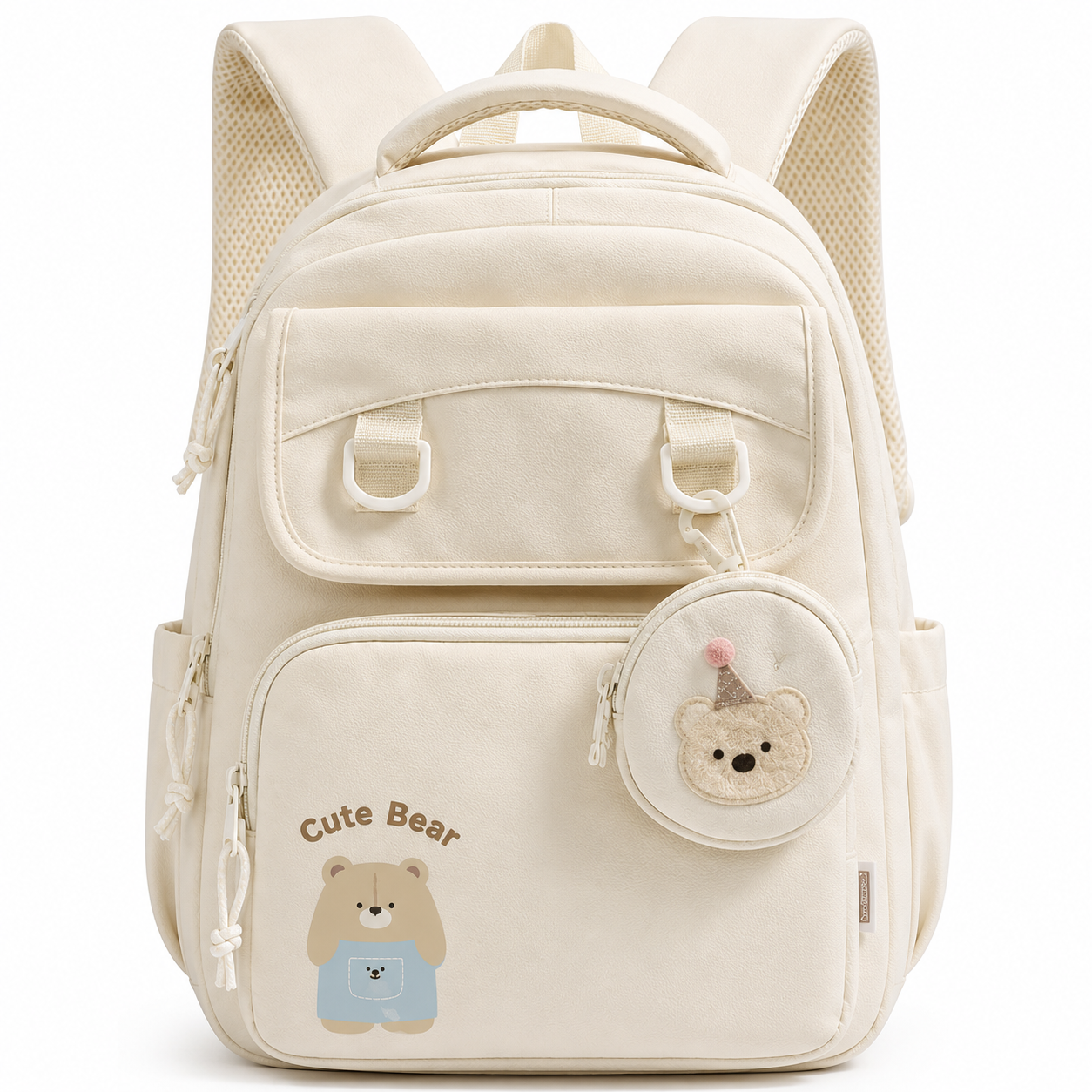 Cute Bear Large School Backpack