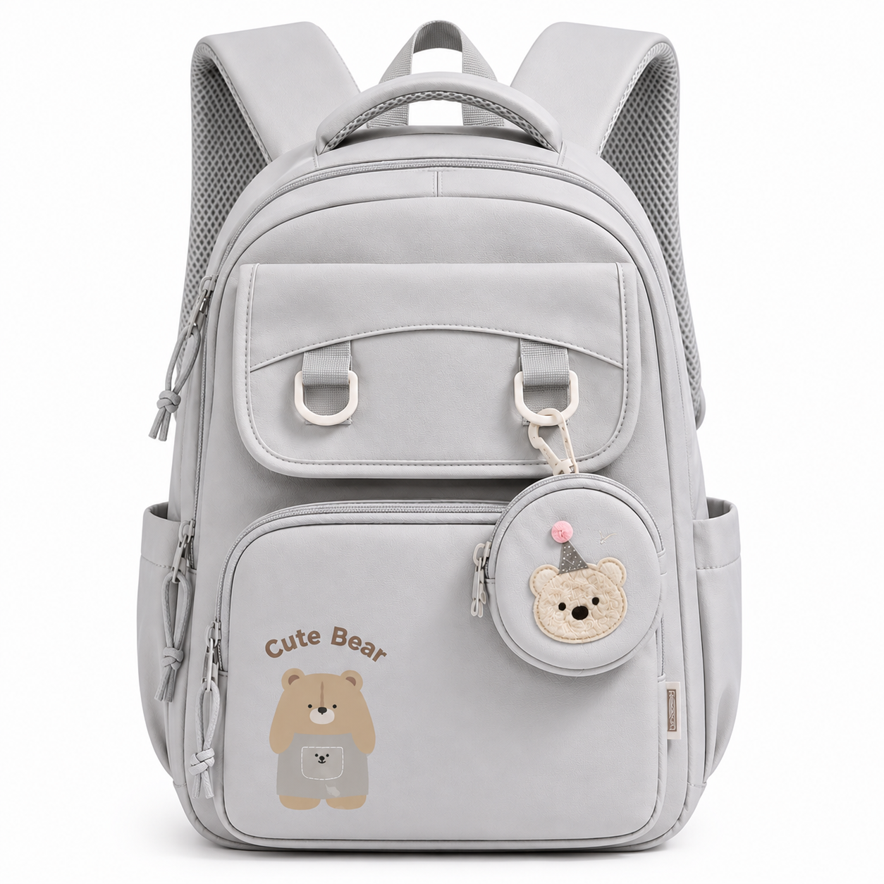 Cute Bear Large School Backpack