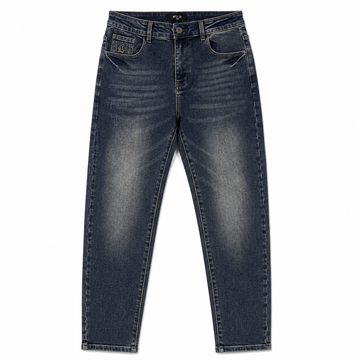 Men’s Dark Blue Washed Slim Fit Jeans