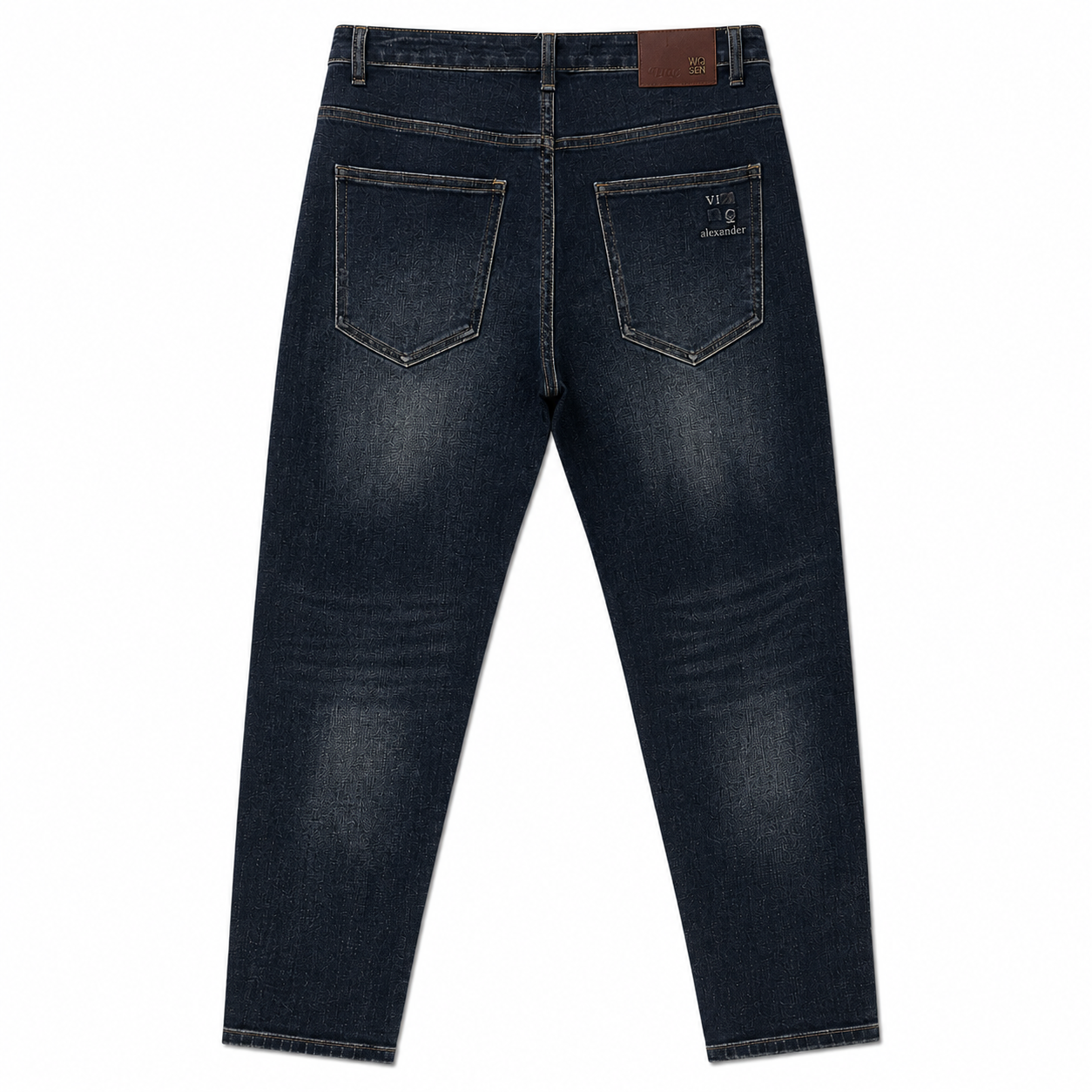 Men’s Dark Blue Washed Slim Fit Jeans