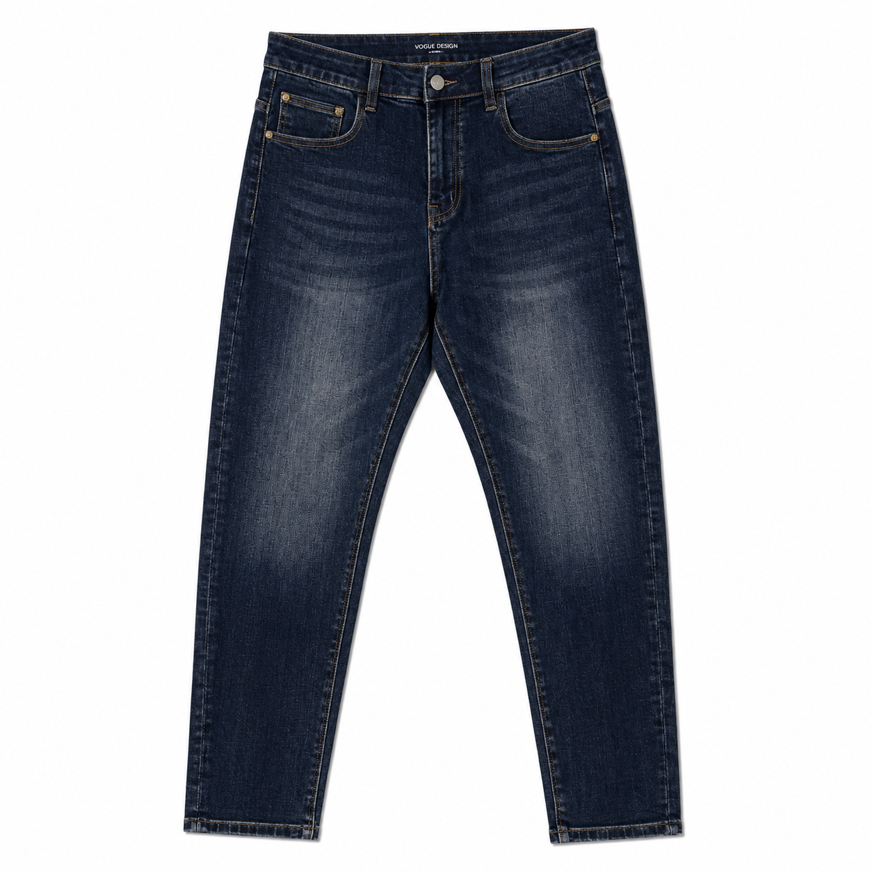 Men’s Dark Blue Washed Slim Fit Jeans