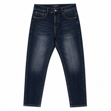 Men’s Dark Blue Washed Slim Fit Jeans