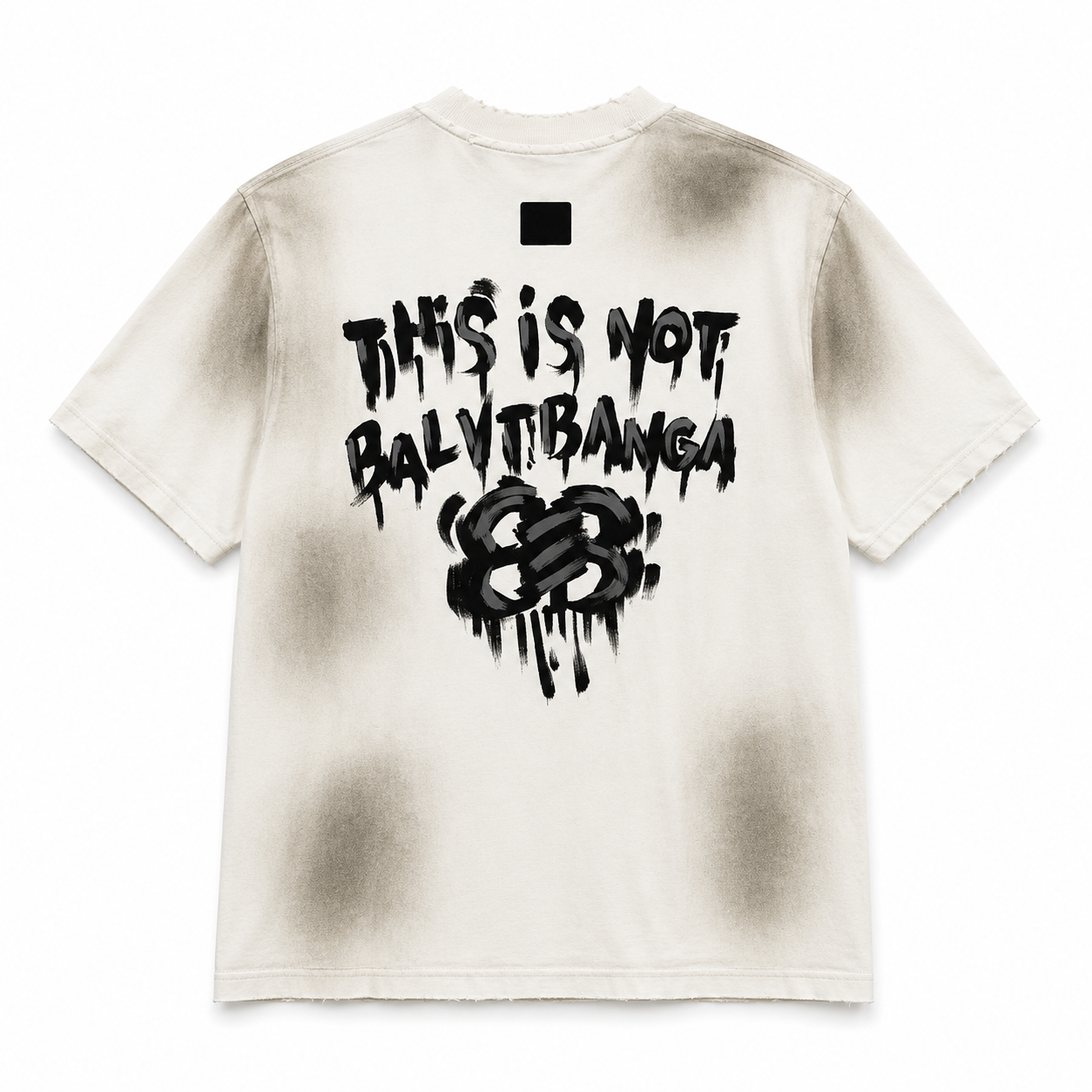 Men’s BALYTBANGA Graphic Washed T-Shirt – Off White