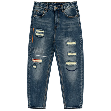 Men’s Distressed Blue Denim Jeans