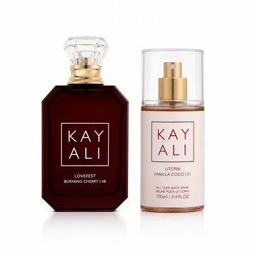KAYALI The Set Duo – Lovefest Burning Cherry Eau de Parfum & Utopia Vanilla Coco Body Spray