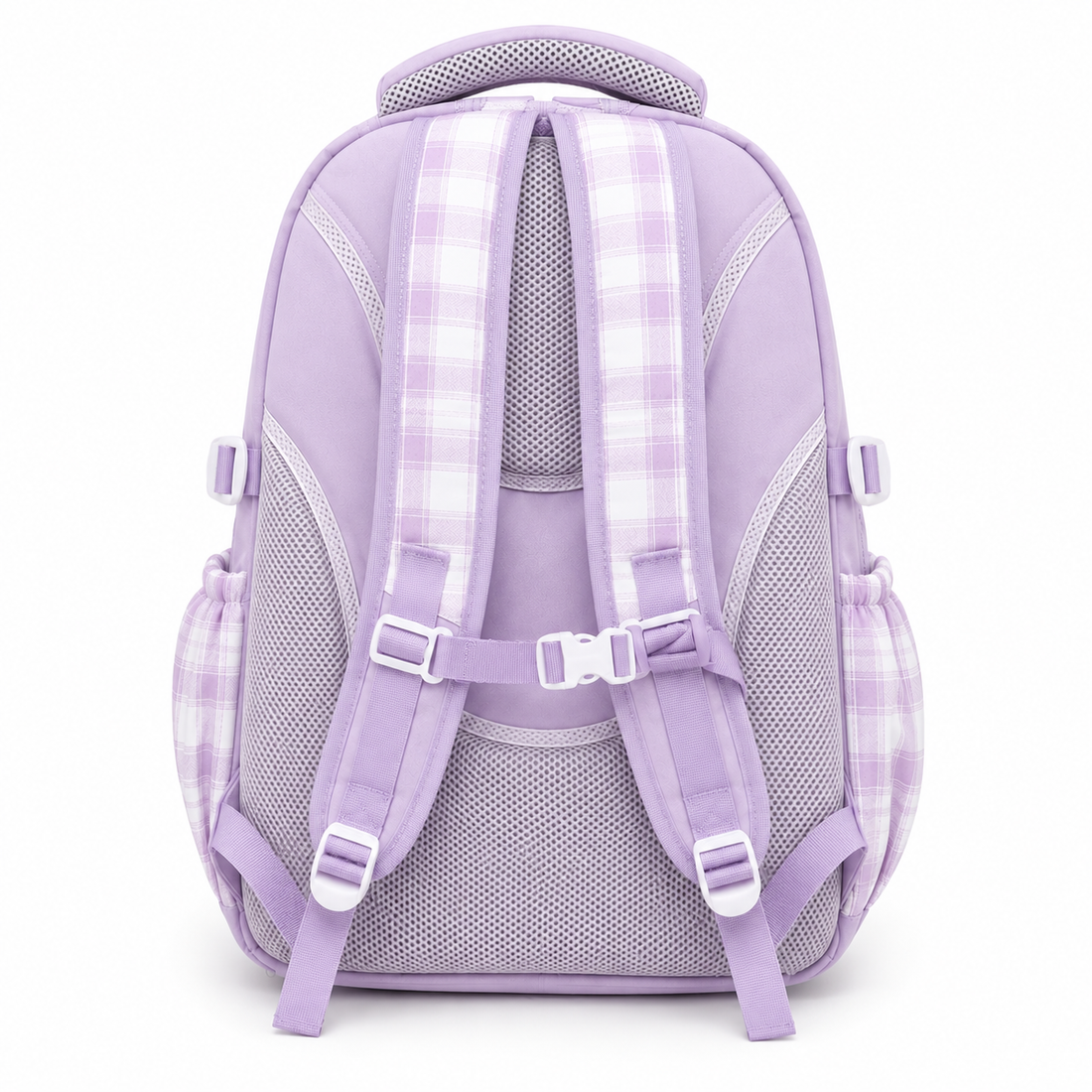 Trend OneB Plaid Multi-Pocket School Backpack