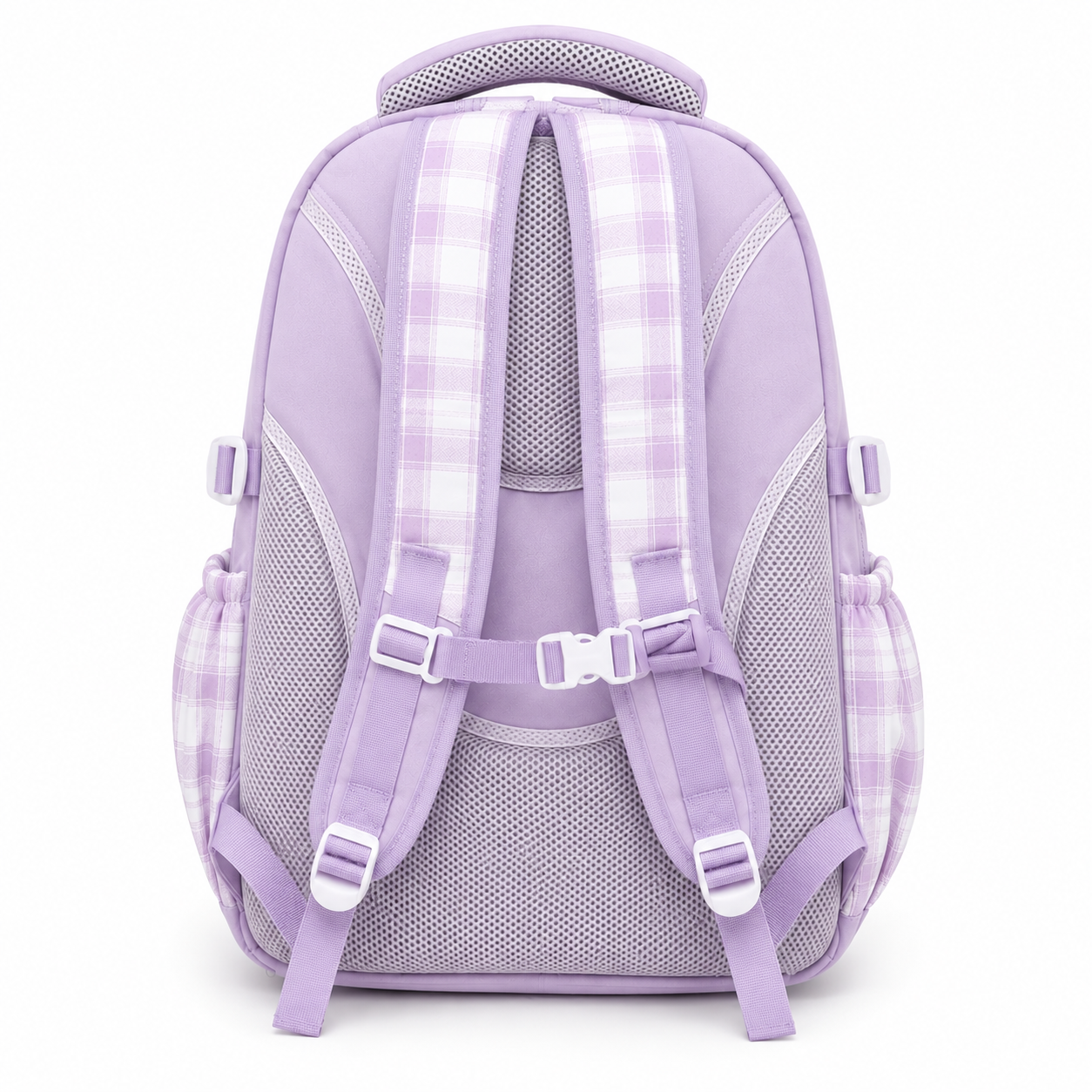 Trend OneB Plaid Multi-Pocket School Backpack