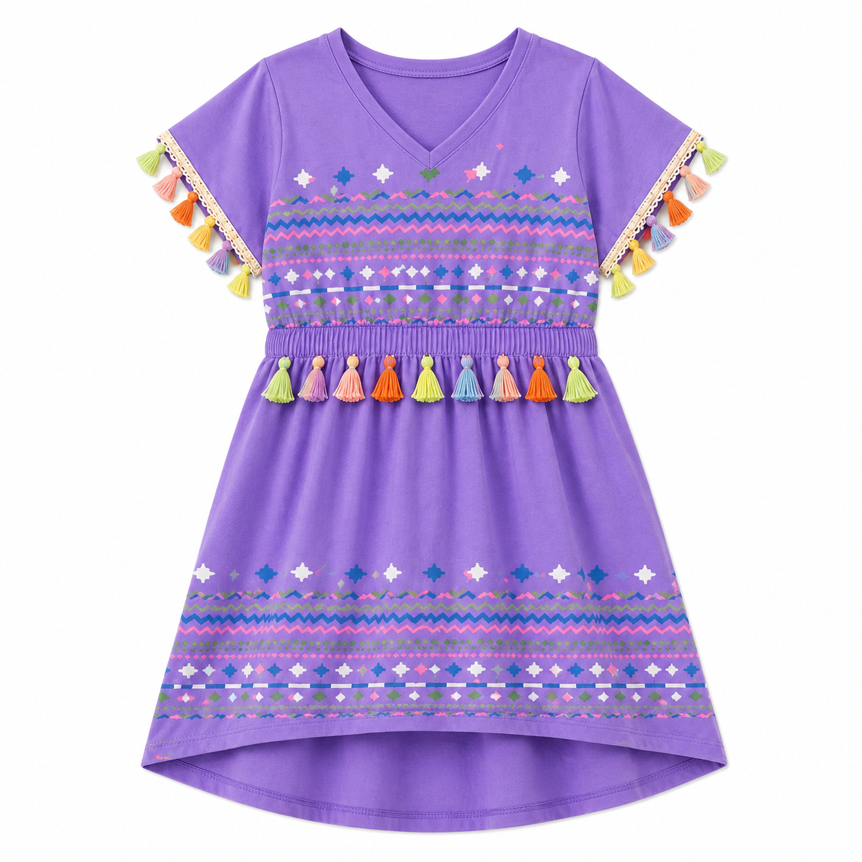 SARUSHKA Kids Girls High-Low Dress – Lavender