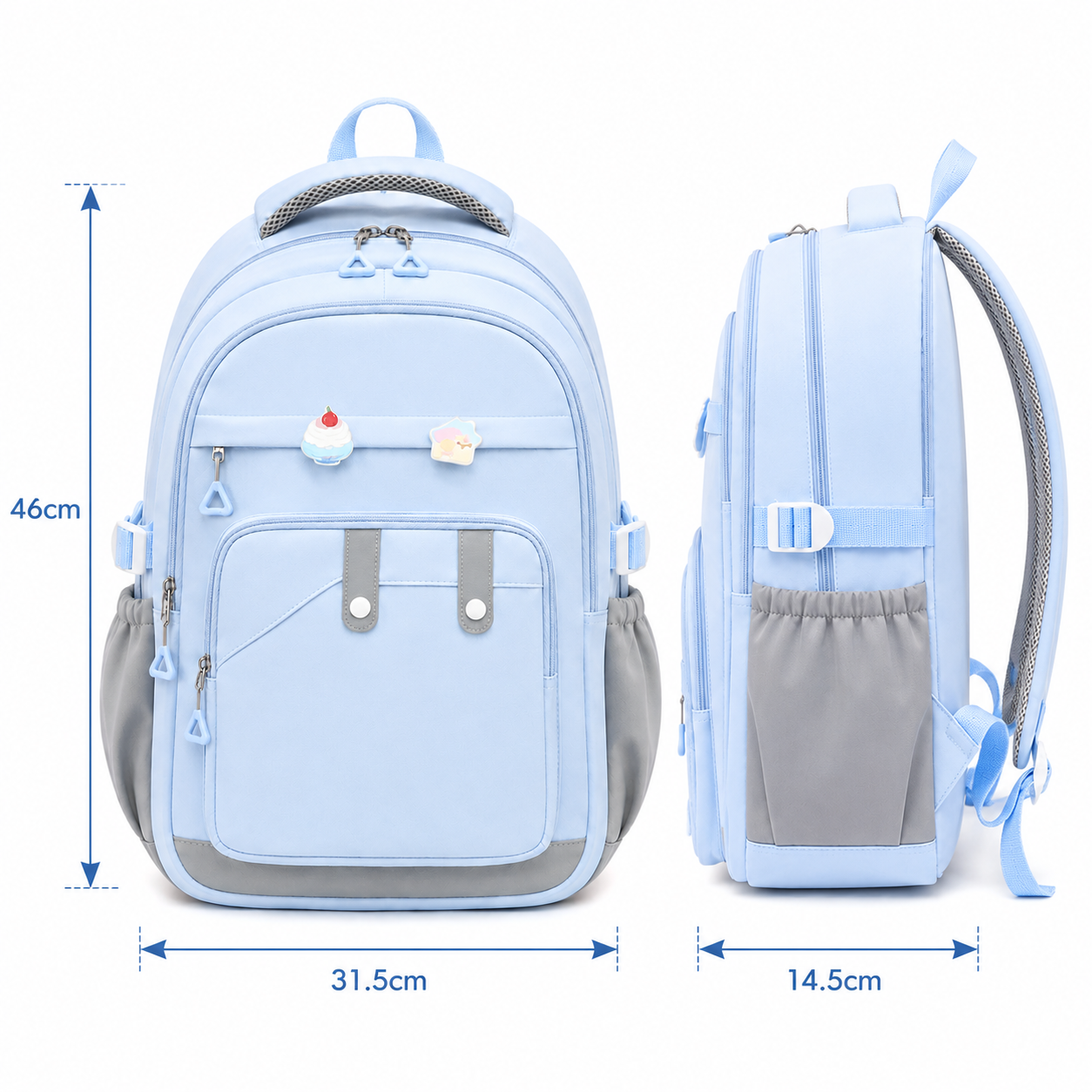 Trend One School Backpack – Light Blue