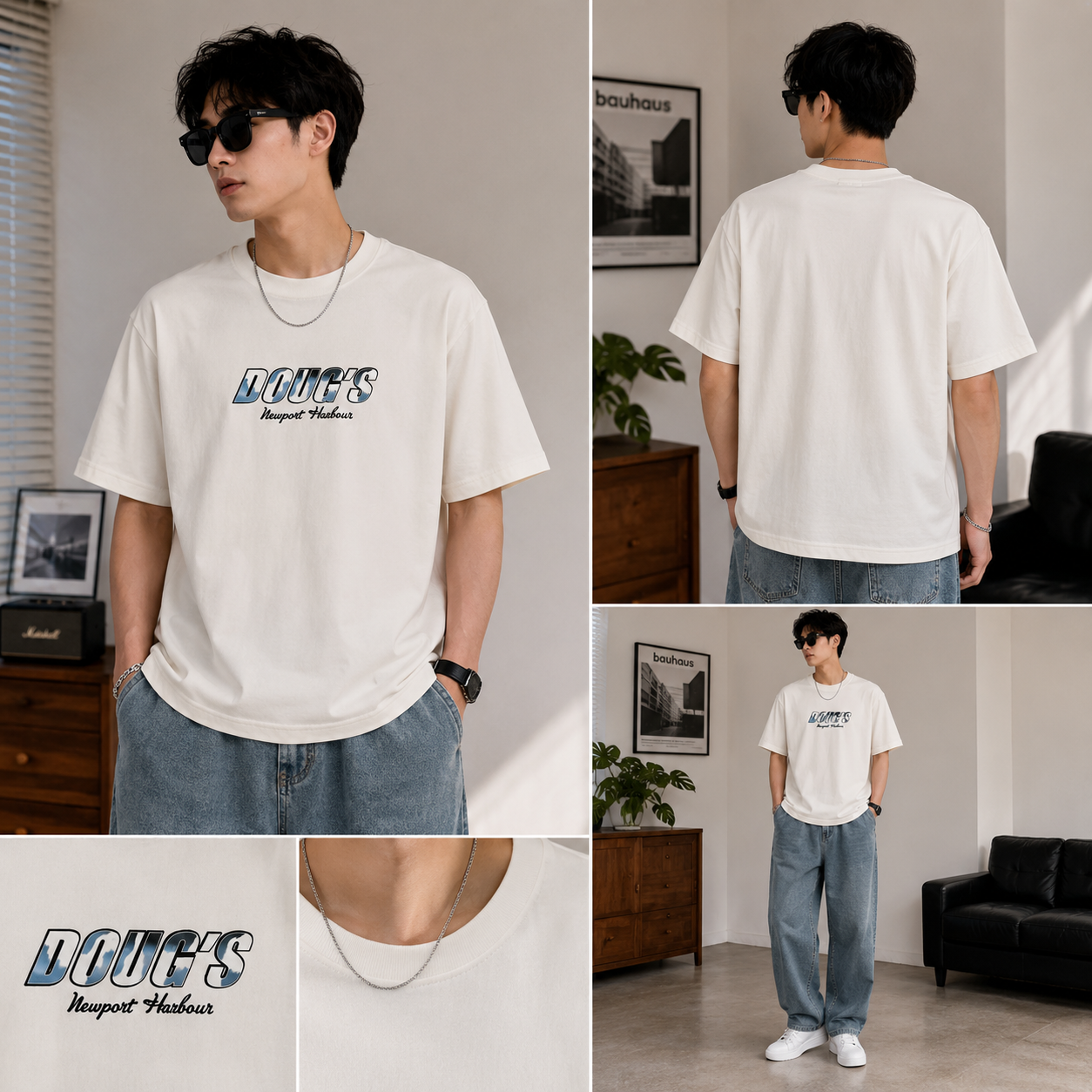 Men’s DOUG’S Graphic T-Shirt – Off White