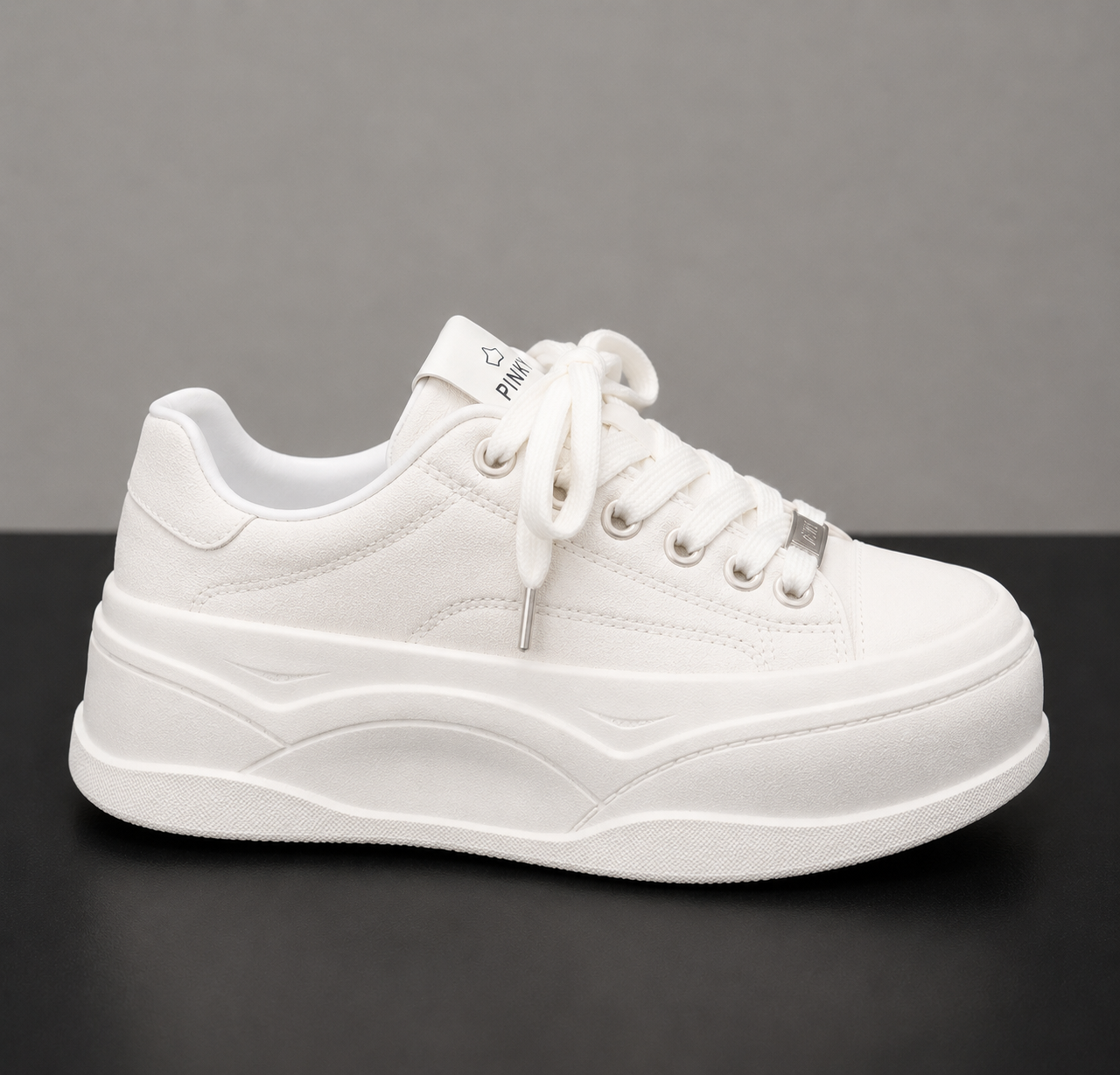 Women's Platform Sneakers - White