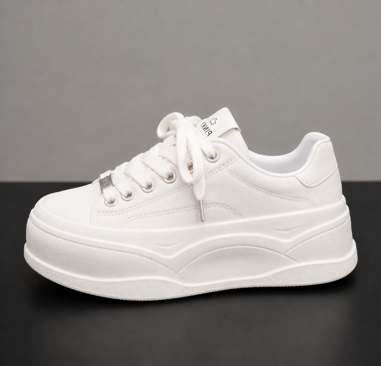 Women's Platform Sneakers - White